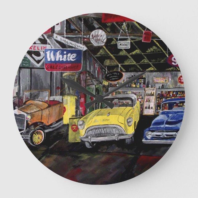 Old Classic Car Wall Clock (Front)