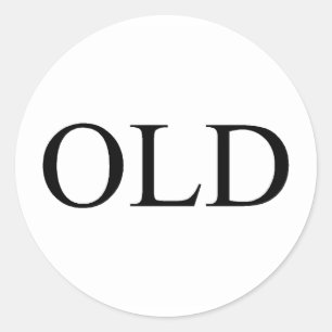Old Classic Round Sticker