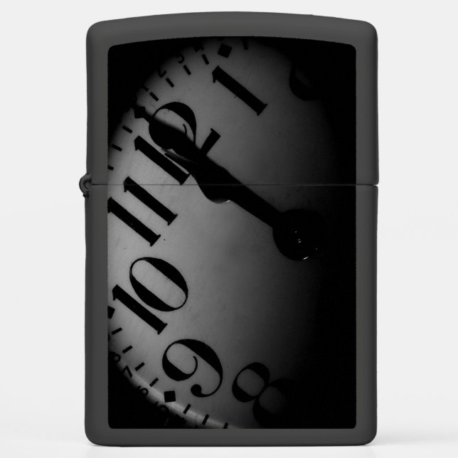 Old Clock Face Pocket Watch Photograph Zippo Zippo Lighter (Front)
