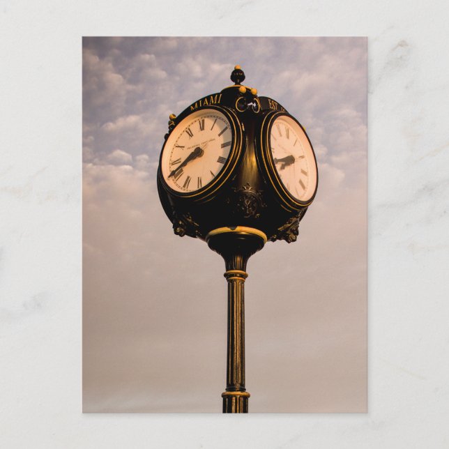 Old Clock Postcard (Front)