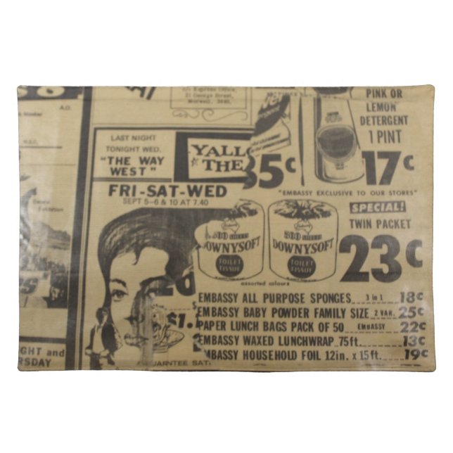 Old Cloth Placemat (Front)