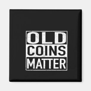 Old Coins Coin Collector Numismatist Sticker  Magnet
