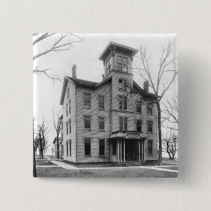 Old College, Evanston, built in 1855 Button