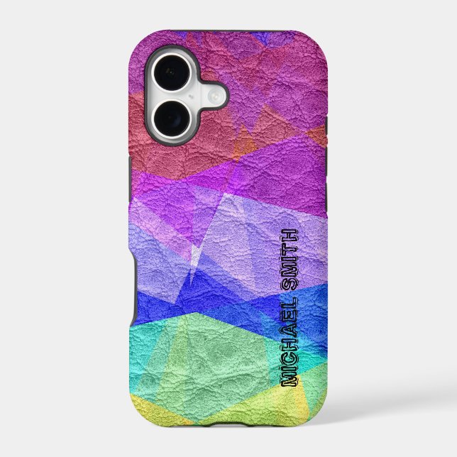Old Colored Leather #7 Iphone Case (Back)