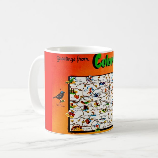 Old Colorful Colorado Mug (Front Left)