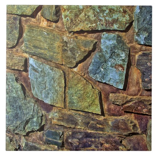 Old colorful stone wall texture tile