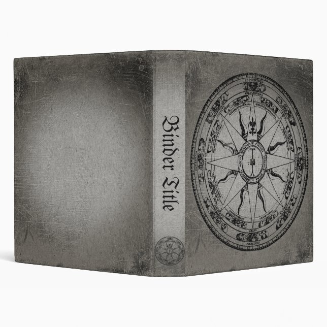 Old Compass Rose 3 Ring Binder (Background)