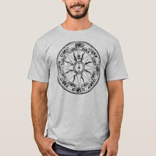 Old Compass Rose BW T_Shirt