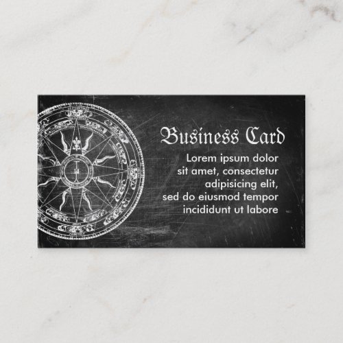 Old Compass Rose Business Card Templates