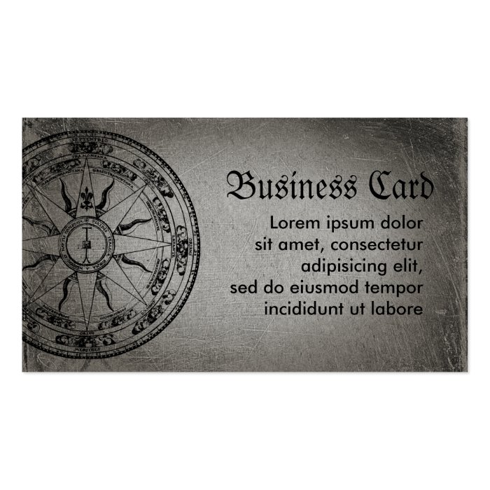 Old Compass Rose Business Card Template