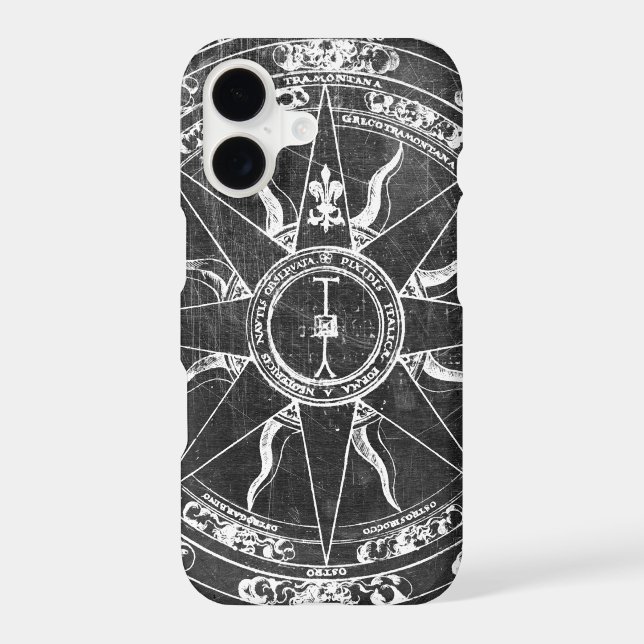Old Compass Rose iPhone Case (Back)