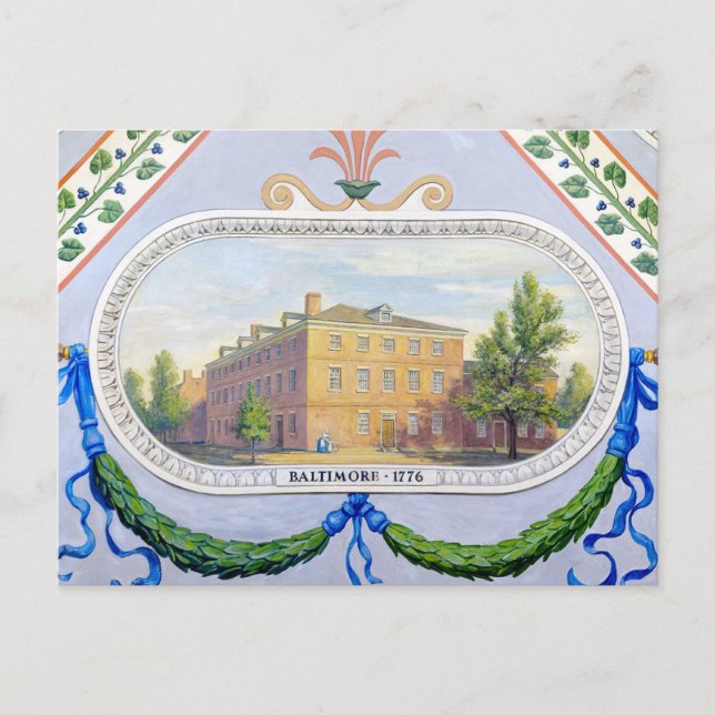 Old Congress Hall in Baltimore Maryland Postcard (Front)