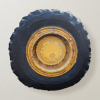 Old Construction Tractor Tire
