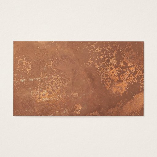 Customizable old copper surface business card templates