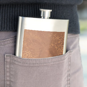 Old copper surface flask