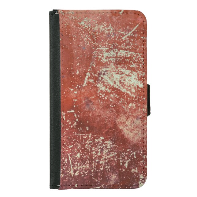 Old Copper: Vivid Metal Texture. Samsung Galaxy Wallet Case (Front)