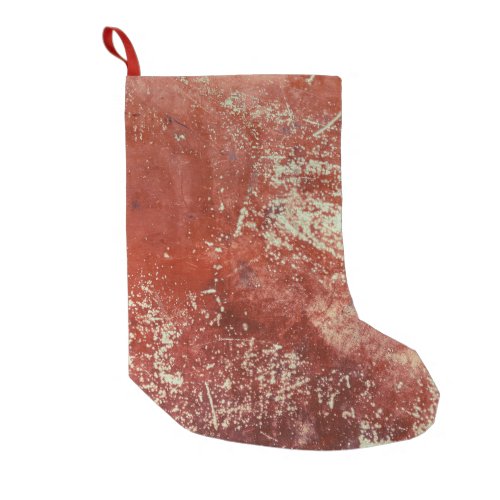 Old Copper Vivid Metal Texture Small Christmas Stocking