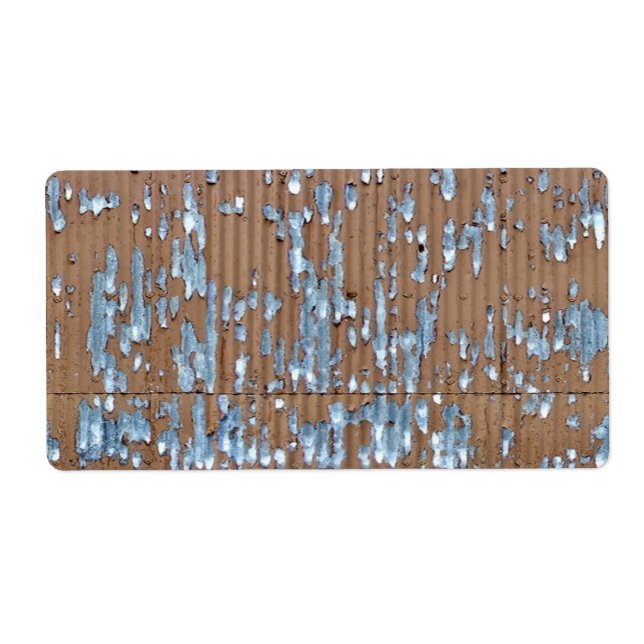 Old Corrugated metal Label (Front)