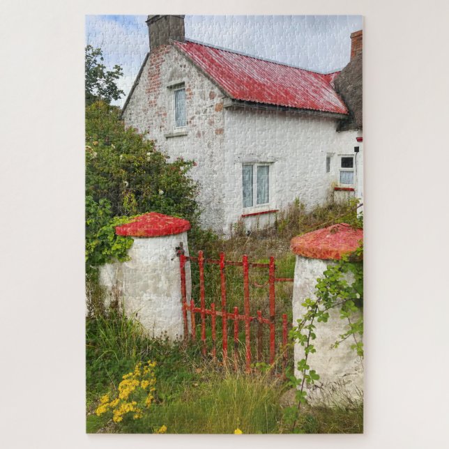 Old Cottage  Carne  Wexford Ireland. Jigsaw Puzzle (Vertical)