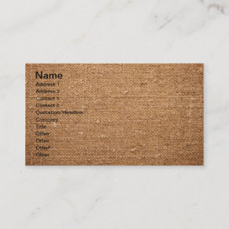 Old Cotton Canvas Texture For Background Business Card