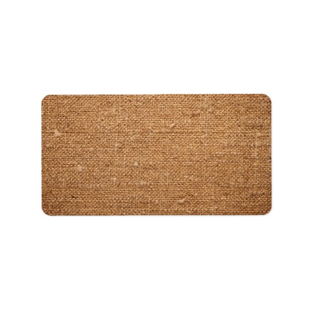 Old Cotton Canvas Texture For Background Label (Front)