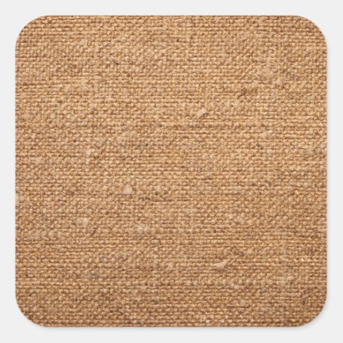 Old Cotton Canvas Texture For Background Square Sticker