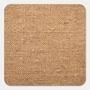 Old Cotton Canvas Texture For Background Square Sticker