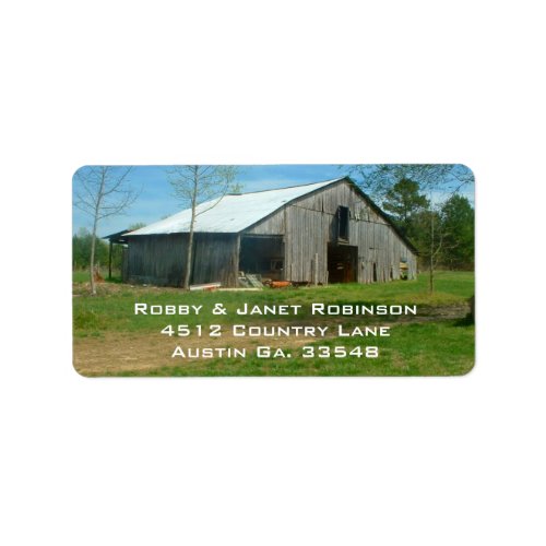 Old Country Barn Address Stickers