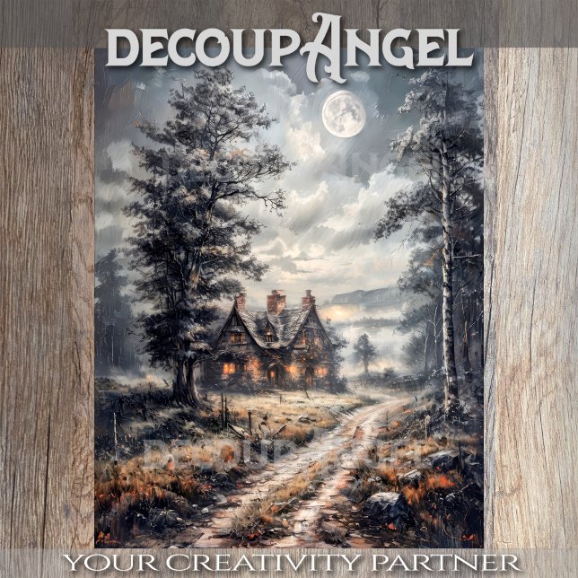 Old Country Dwelling - Decoupage - Tissue Paper (Creator Uploaded)