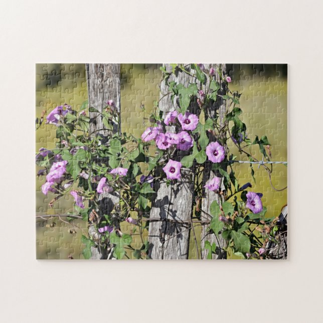Old Country Farm Morning Glories Puzzle (Horizontal)