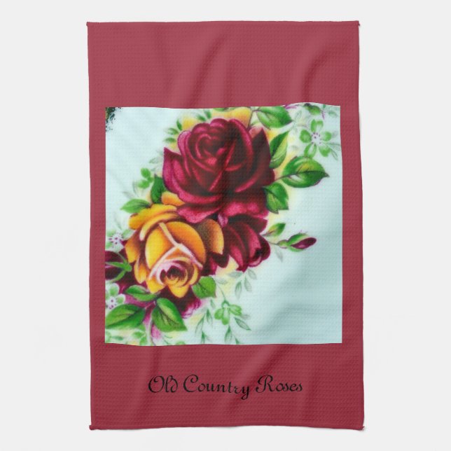 Old Country Roses Kitchen Towel (Vertical)