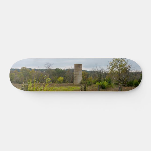 Old Country Silo Landscape Skateboard Deck (Horz)