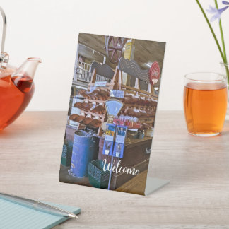 Old Country Store Pedestal Sign