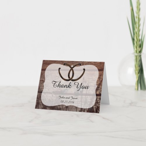 Old Country Wedding Thank You Card