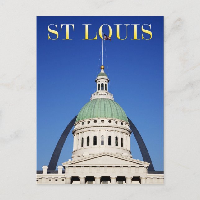 Old Courthouse and Gateway Arch, St Louis Postcard (Front)