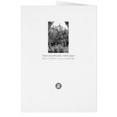 Old Courtyard Black & White Photograph Cards (Back)