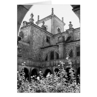 Old Courtyard Black & White Photograph Cards