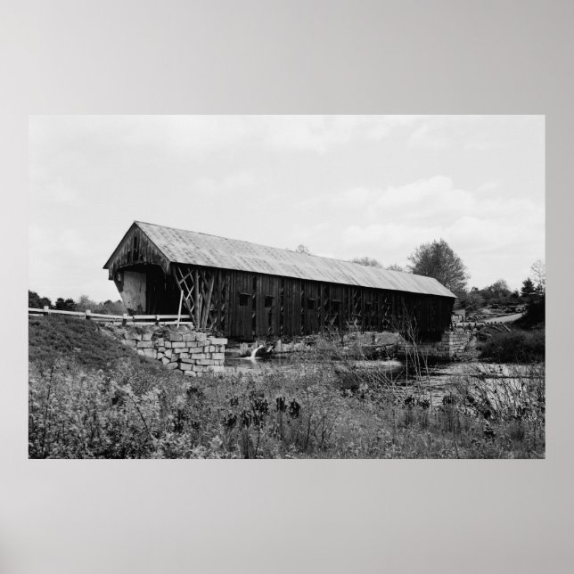 Old Covered Bridge Poster (Front)