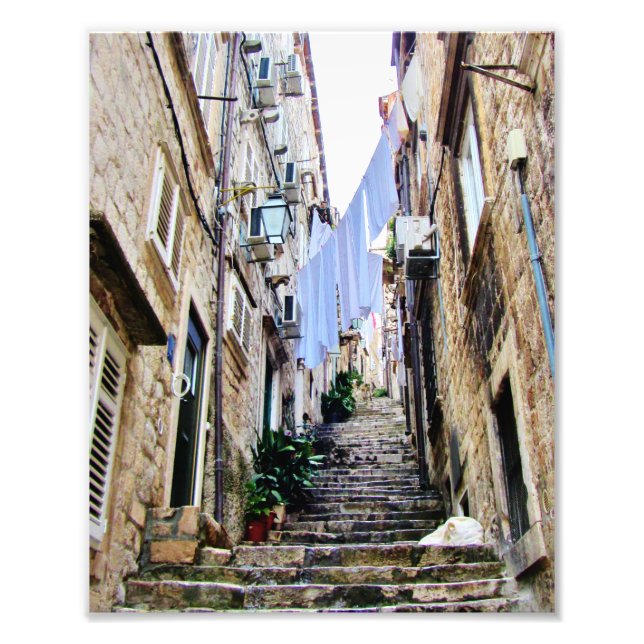 Old Croatian Sidestreets Photo Print (Front)
