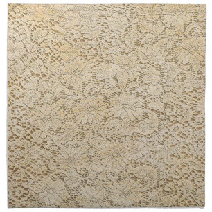 Old Crochet Lace Floral Pattern + your ideas Napkin