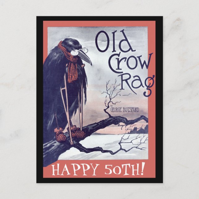 Old Crow Birthday Card (Front)