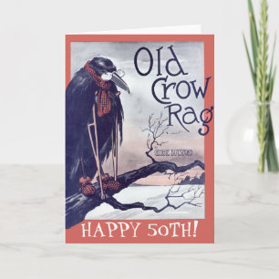 Old Crow Birthday Card
