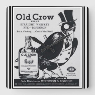 Old Crow Whiskey Wall Clock