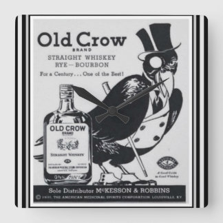 Old Crow Whiskey Wall Clock