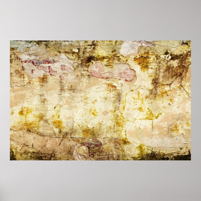 Old damaged wall backgroundabstract, aged, archite poster (Front)