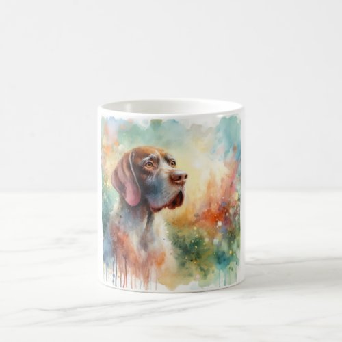 Old Danish Pointer in Nature AREF905 _ Watercolor Coffee Mug
