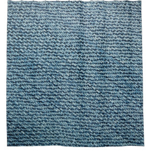Old denim fabric background texture. abstract, anc shower curtain