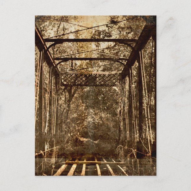Old Deserted Bridge Postcard (Front)