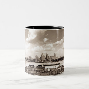 Old Detroit Two-Tone Coffee Mug