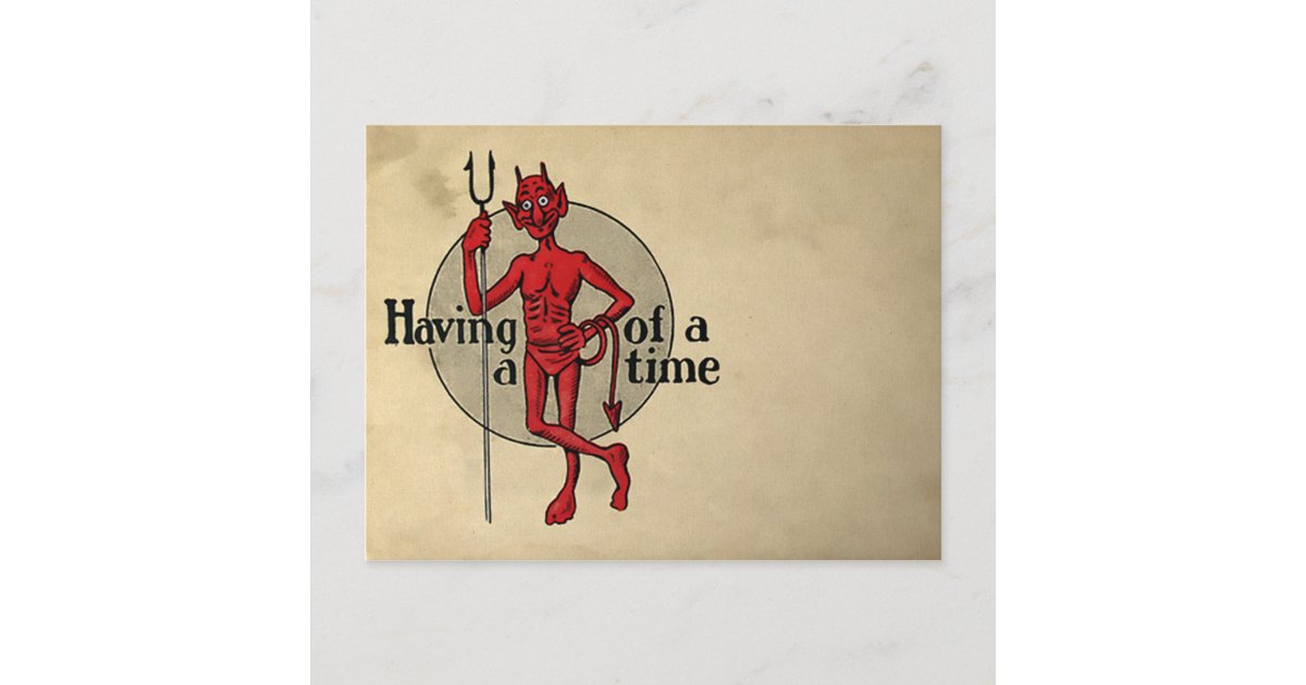 Old Devil Postcard | Zazzle